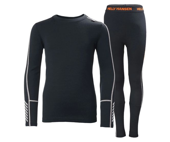 Hovedbilde HH Lifa JR merinoull sett - Navy