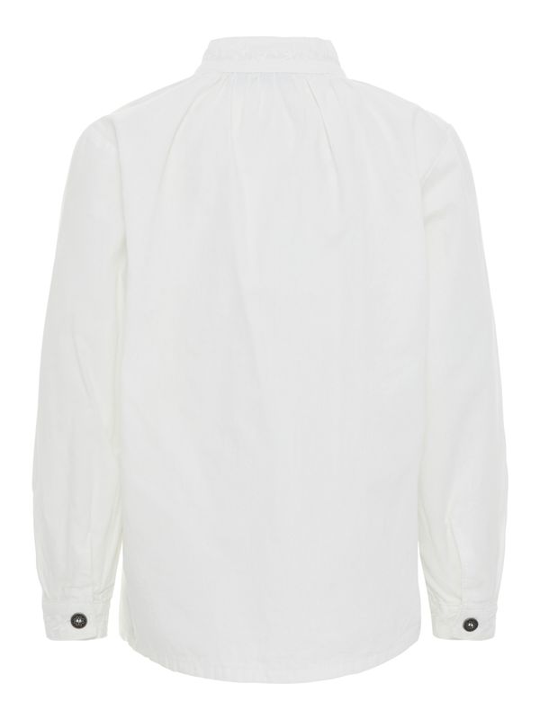 NmmToby ls shirt - Bright White