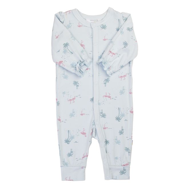 Hovedbilde Joha Bambus nattdrakt - Lys Blå/Flamingo