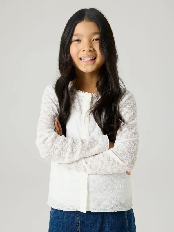 Name It  Frinna Cardigan - Bright White