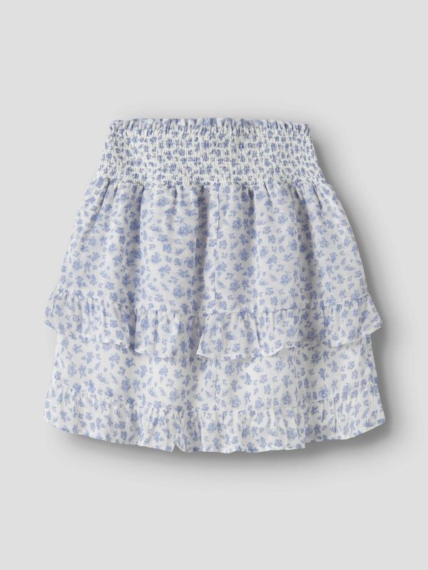 Name It Harway Skirt - Bright White/ Blue Flower