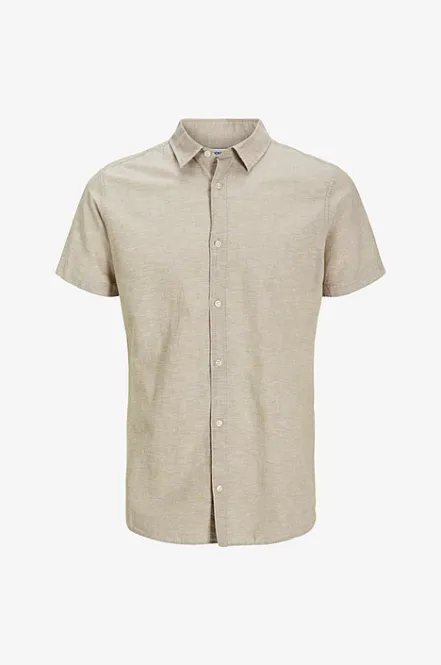 Hovedbilde JJBreeze linen blend shirt ss - Crockery