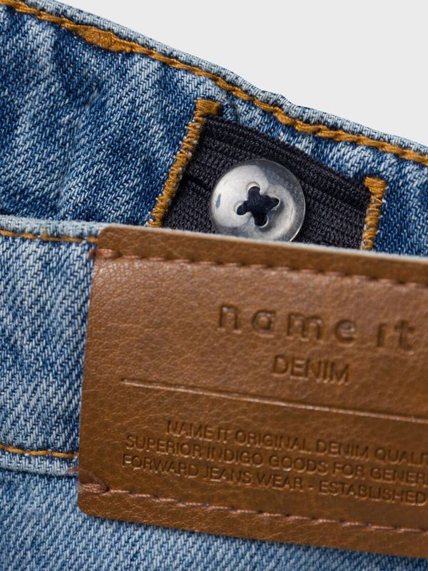 NkmSilas loose dnm l shorts - Medium Blue Denim