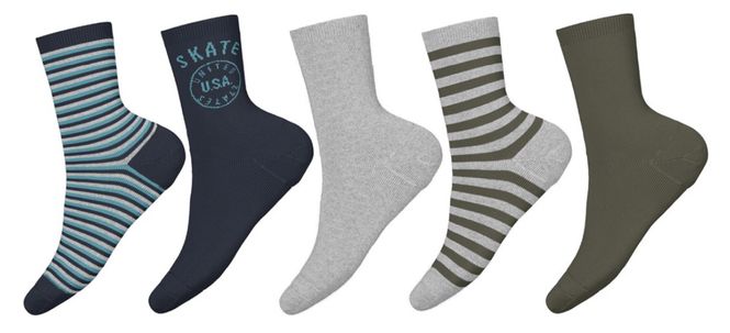 Hovedbilde NmmVagn 5p sock - Grey Melange