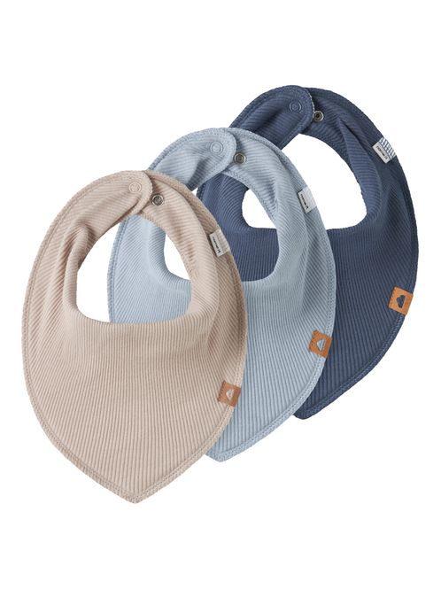 Hovedbilde Name It Yasmin 3-pk Rib Scarf Bib - Blue ...