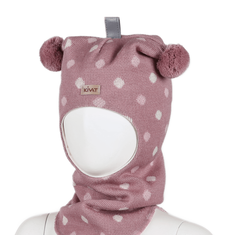 Kivat Balaclava - Gammelrosa Polkadot