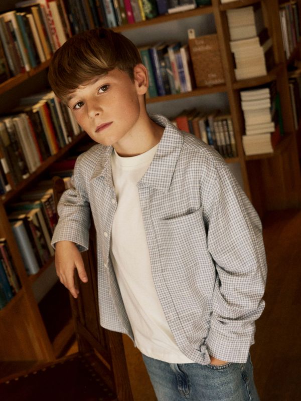 Name It Kristian Overshirt - Ashley Blue SMALL CHECK