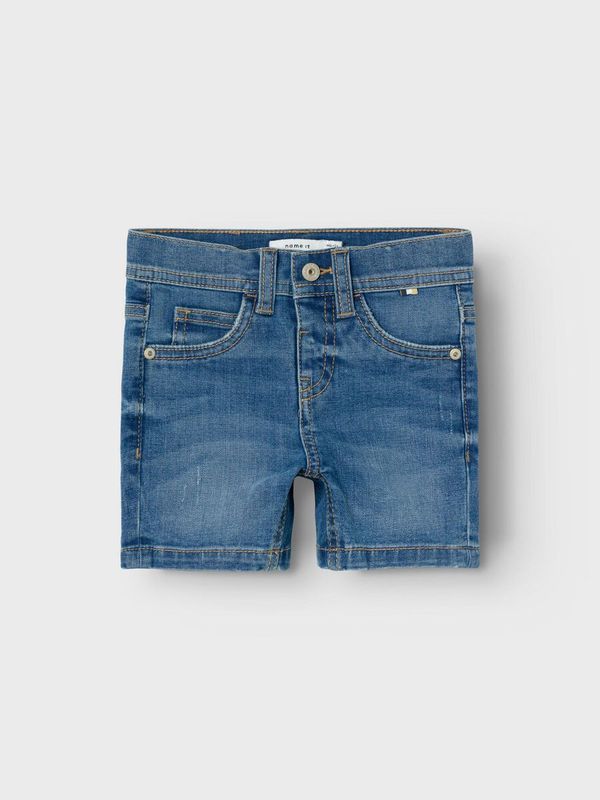 NmmSilas slim dnm shorts - Medium Blue Denim