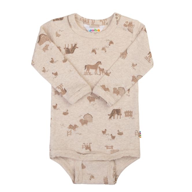 Hovedbilde Joha Bomull Body - Farm life/Beige