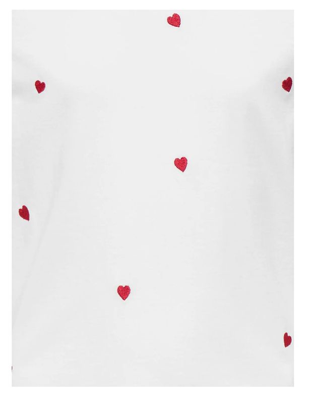 Kids Only Ketty Life Top - White/Hearts