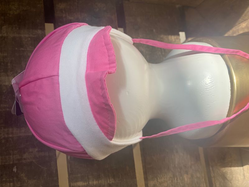 Babylue med brem - rosa