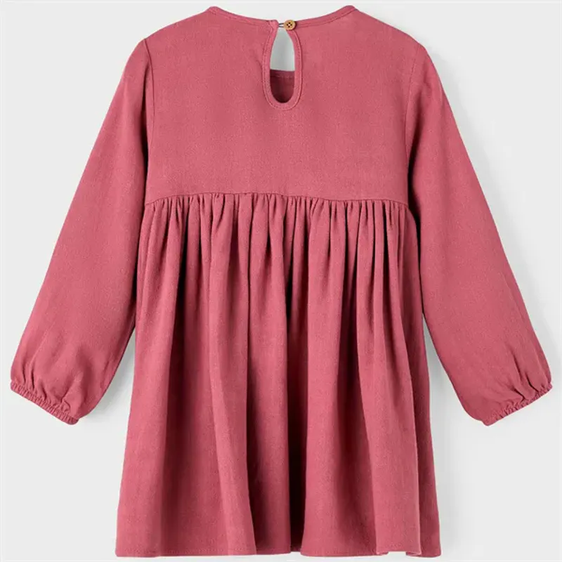 NmfHeather ls loose dress Lil - Dry Rose