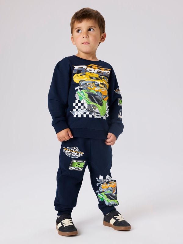 Name It Jerry Hot Wheels Sweat Pant - Navy Blazer