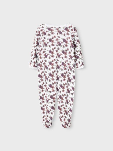 Hovedbilde NbfNightsuit 2p med fot - Prune Purple