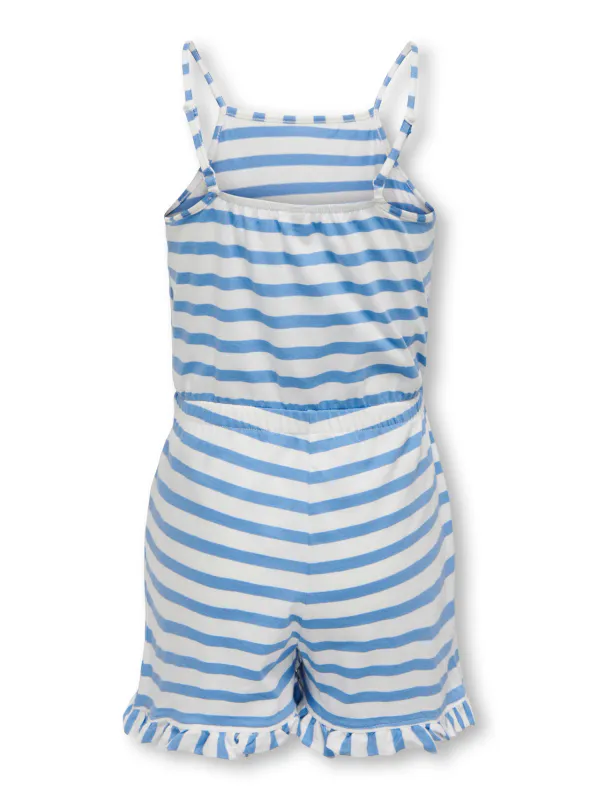 KogMay s/l plysuit jrs - Azure Blue/Cloud Dancer