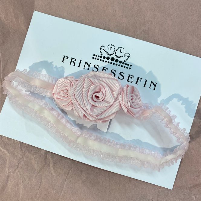 Hovedbilde Prinsessefin Hårbånd Med Rosetter - Emmely - Icy ...