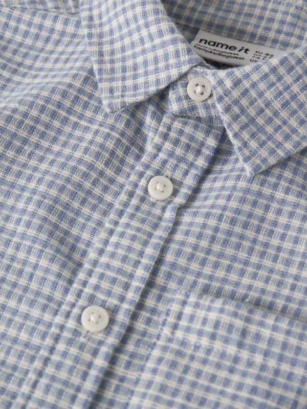 Name It Kristian shirt - Ashley Blue SMALL CHECK