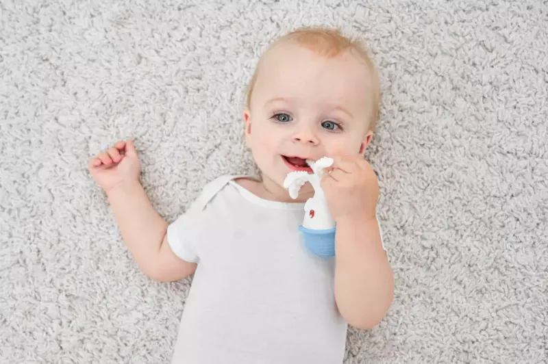 Mombella Octopus Biteleke til baby - Pink