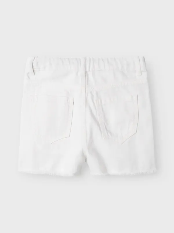NkfRose Mom Shorts 3248 - Lucent White