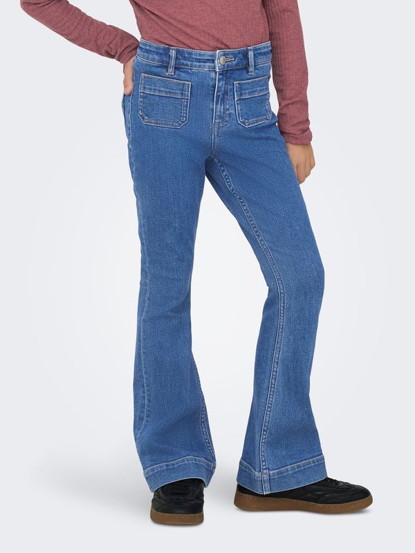Kids Only Madison Pocket Flared - Light Blue Denim