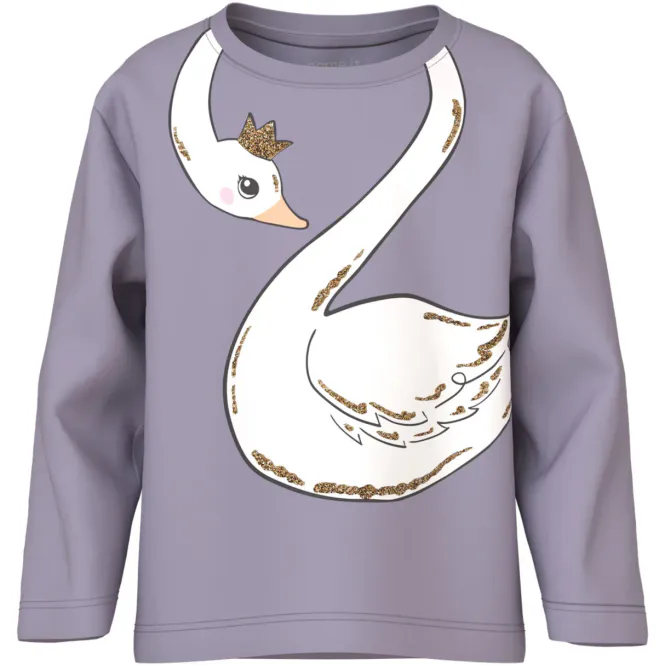 Hovedbilde NmfValiane ls nreg top - Lavender Gray/Swan ...