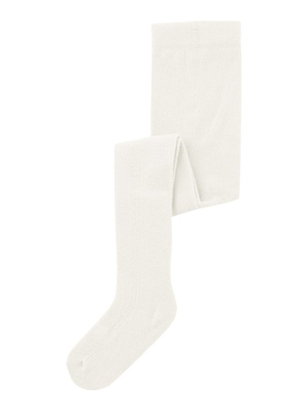 Lil'Atelier Filso Pointelle Strømpebukse - Coconut Milk