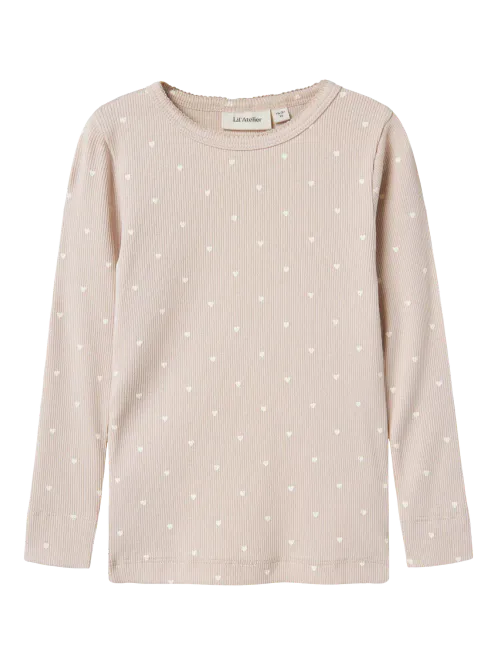 Hovedbilde Lil’Atelier Gaga Slim Top - Gray Morn Heart ...